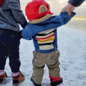 Oshkosh Pendleton Scrap Woodside Goods Sherpa Denim Jacket Hudson Bay